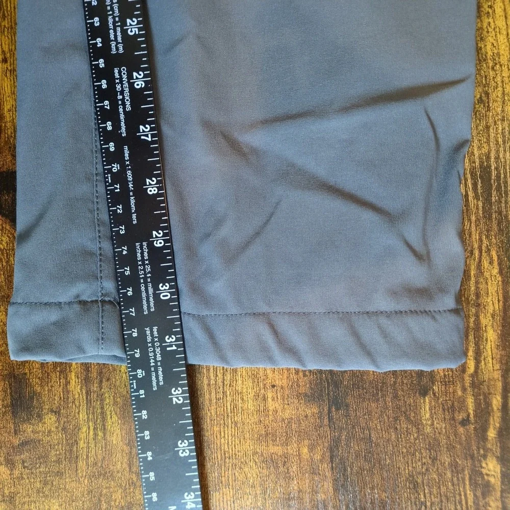 Eddie Bauer Mens Fleece Lined Tech Pants Gray 38x32 Insulated Hiking Outdoor